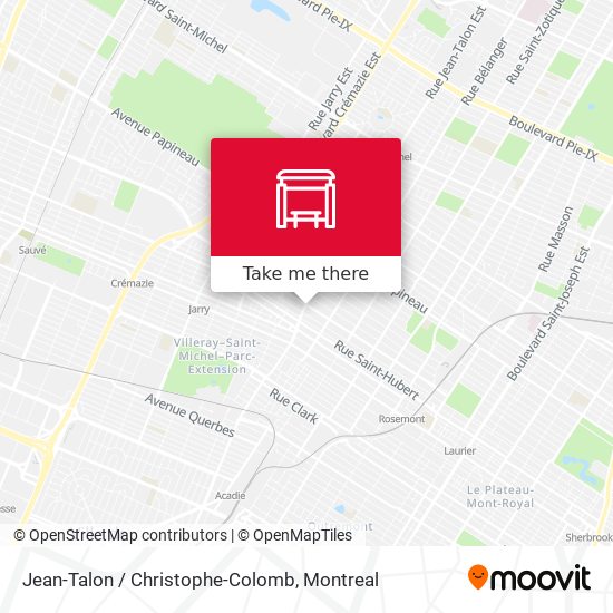 Jean-Talon / Christophe-Colomb map