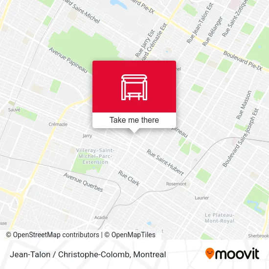 Jean-Talon / Christophe-Colomb map