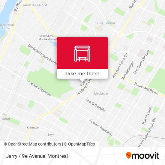 Jarry / 9e Avenue map