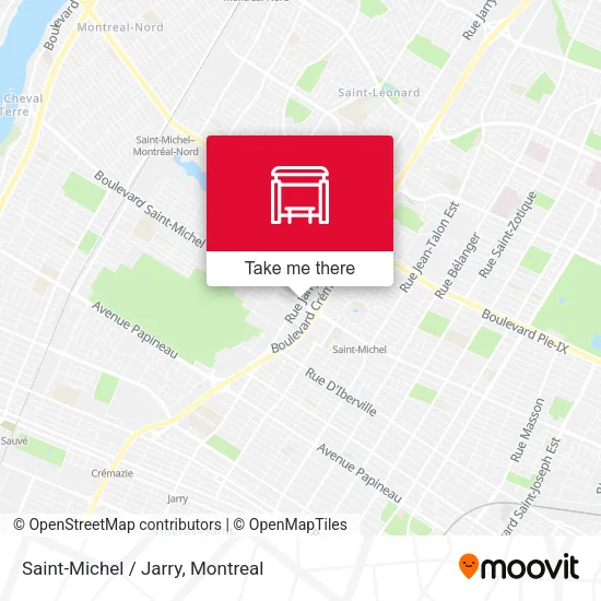 Saint-Michel / Jarry map