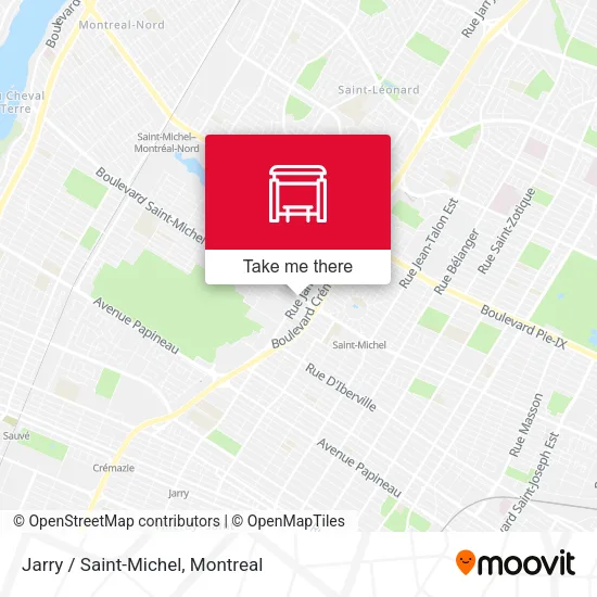 Jarry / Saint-Michel map