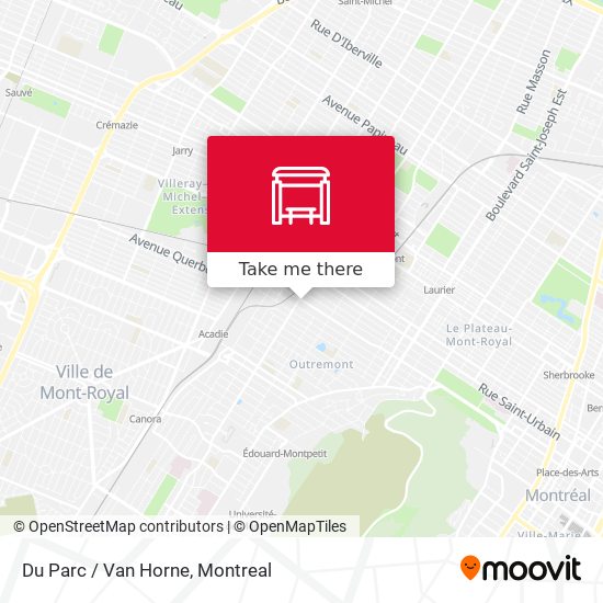 Du Parc / Van Horne map