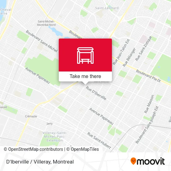 D'Iberville / Villeray map