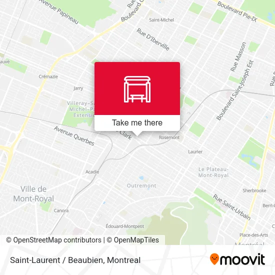 Saint-Laurent / Beaubien map