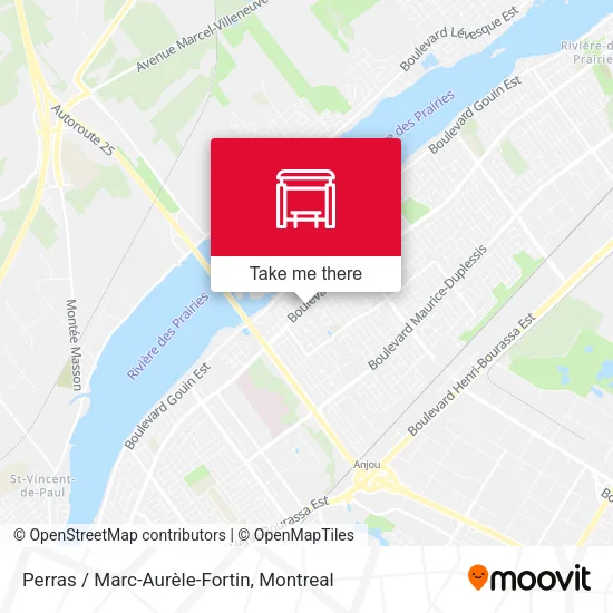 Perras / Marc-Aurèle-Fortin map