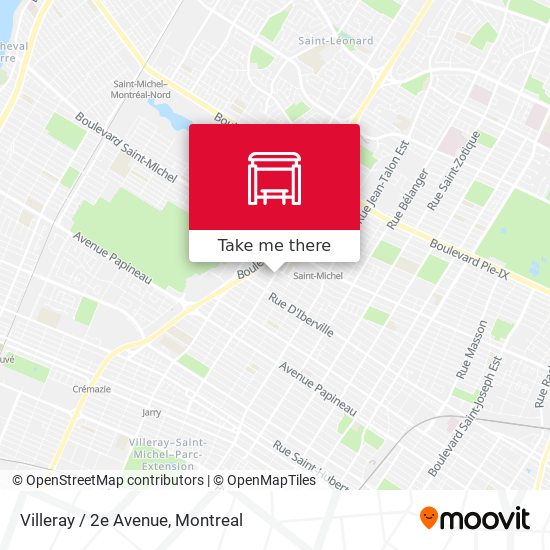 Villeray / 2e Avenue map