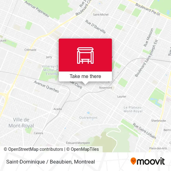 Saint-Dominique / Beaubien map