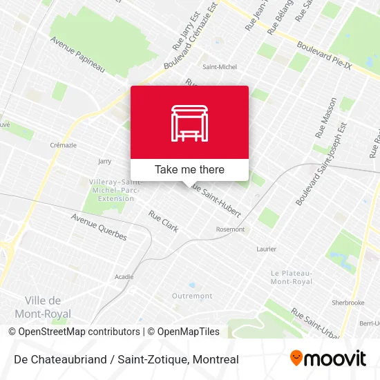 De Chateaubriand / Saint-Zotique map