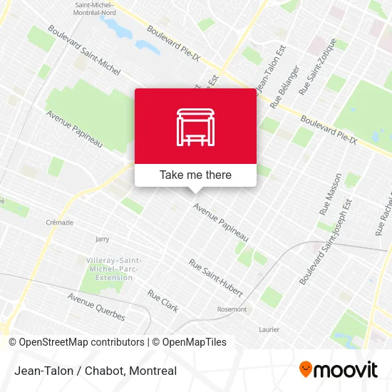 Jean-Talon / Chabot map