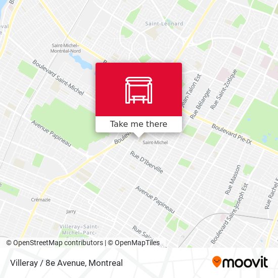 Villeray / 8e Avenue map