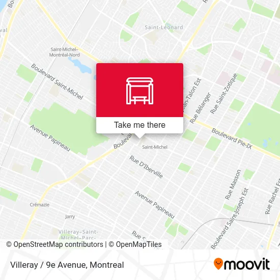 Villeray / 9e Avenue map