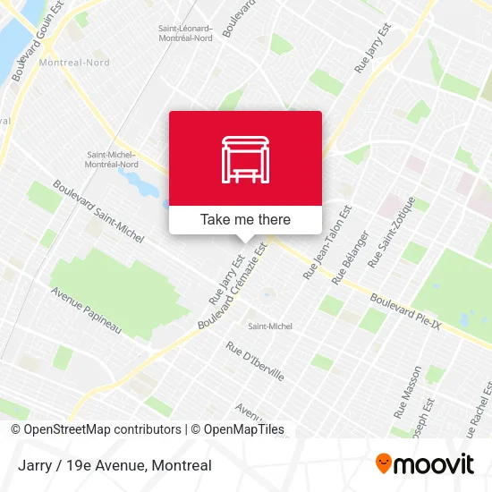 Jarry / 19e Avenue map