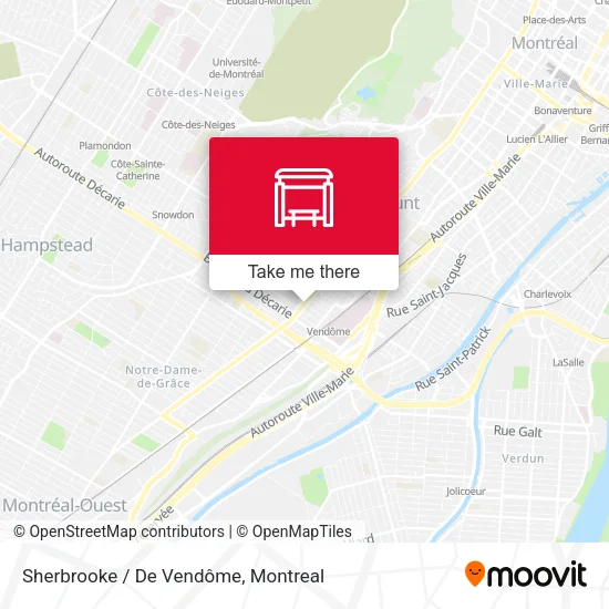 Sherbrooke / De Vendôme map