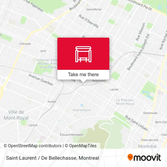 Saint-Laurent / De Bellechasse map