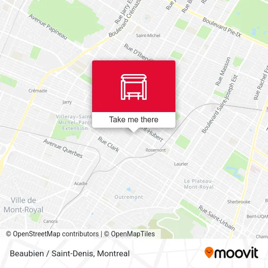 Beaubien / Saint-Denis map