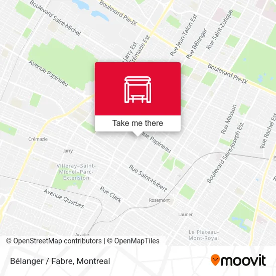 Bélanger / Fabre map