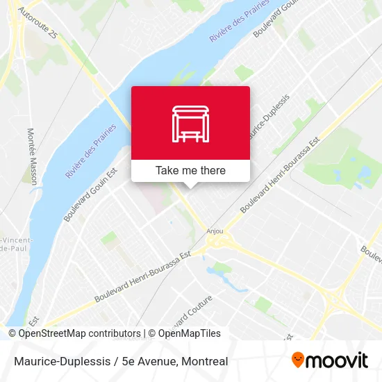 Maurice-Duplessis / 5e Avenue map