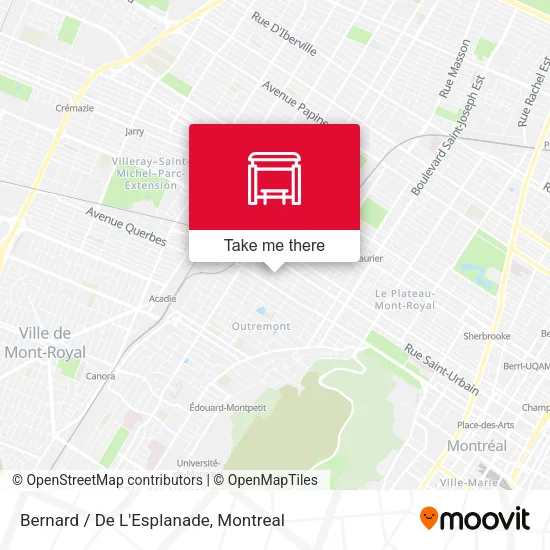 Bernard / De L'Esplanade map