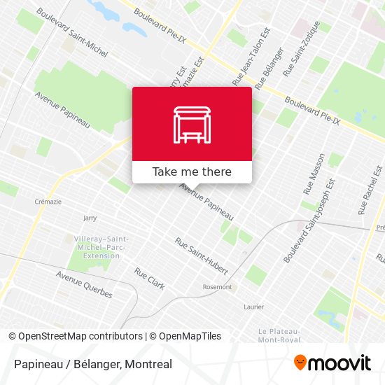 Papineau / Bélanger map
