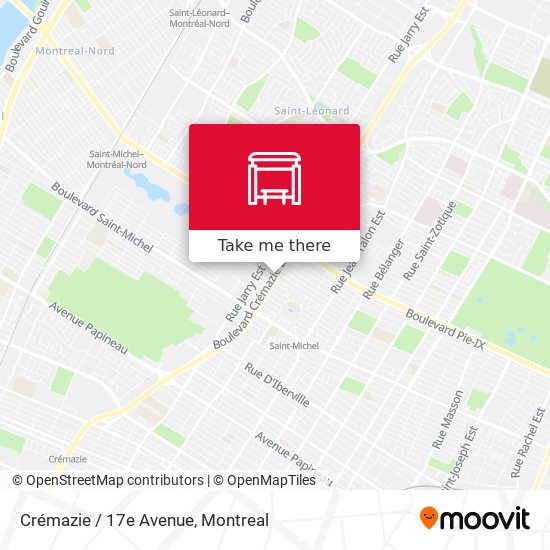 Crémazie / 17e Avenue map