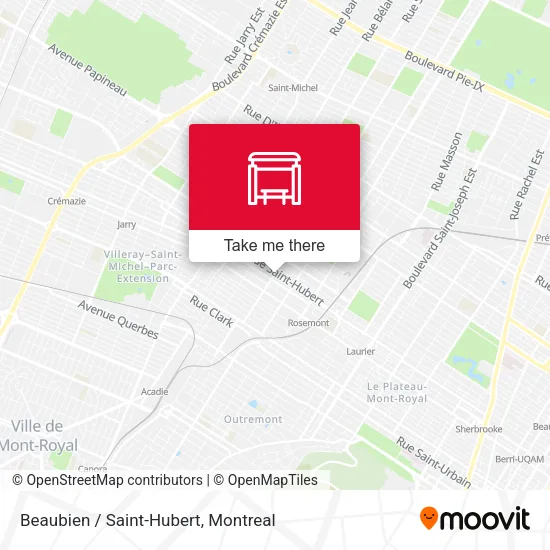 Beaubien / Saint-Hubert map