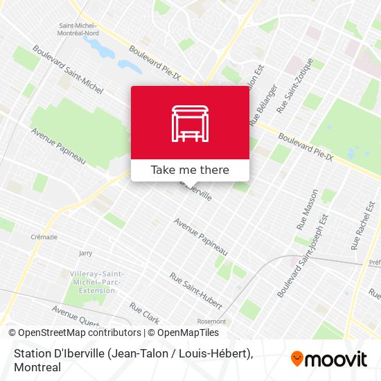 Station D'Iberville (Jean-Talon / Louis-Hébert) map