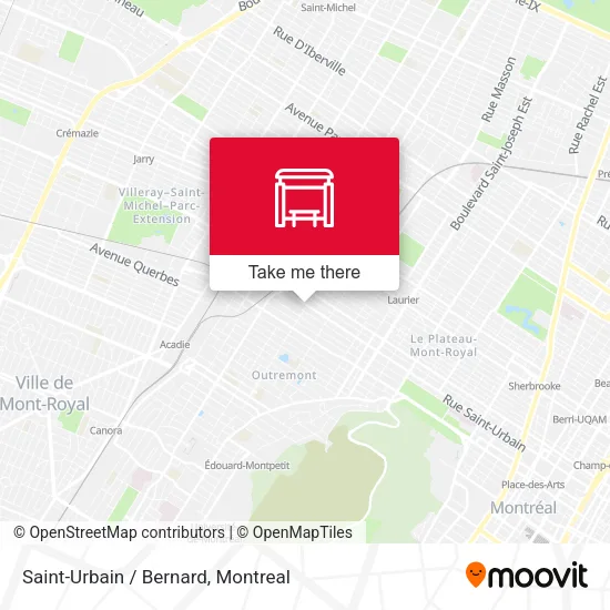 Saint-Urbain / Bernard map