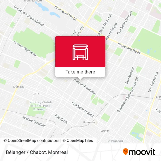 Bélanger / Chabot map