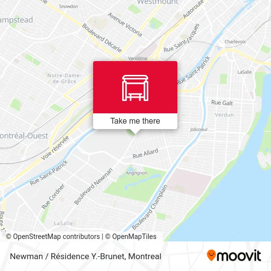 Newman / Résidence Y.-Brunet map