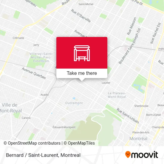 Bernard / Saint-Laurent map