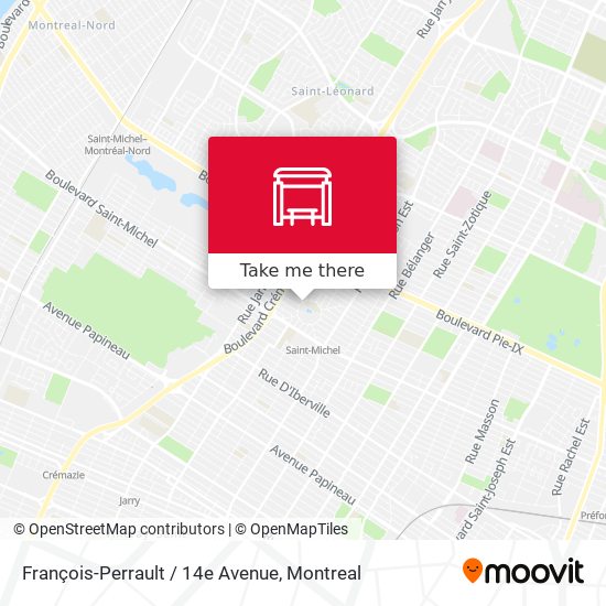 François-Perrault / 14e Avenue map