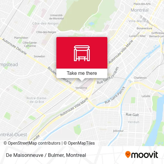 De Maisonneuve / Bulmer map