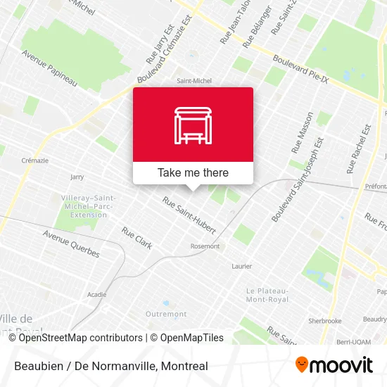 Beaubien / De Normanville map