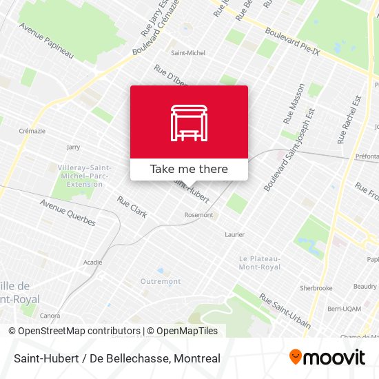 Saint-Hubert / De Bellechasse map