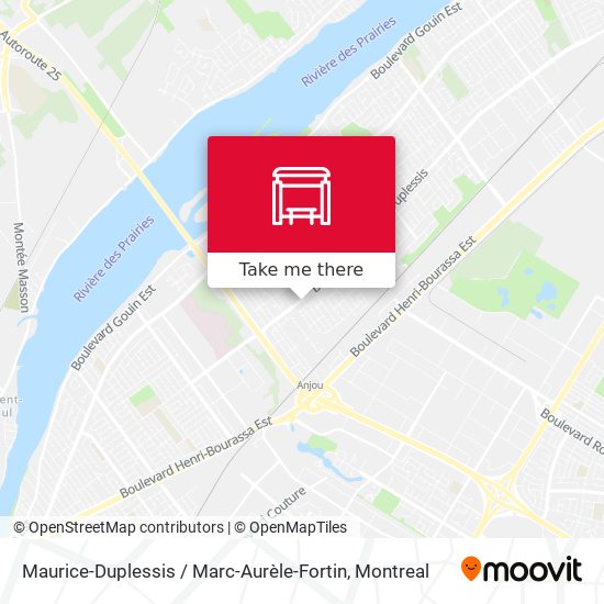Maurice-Duplessis / Marc-Aurèle-Fortin map