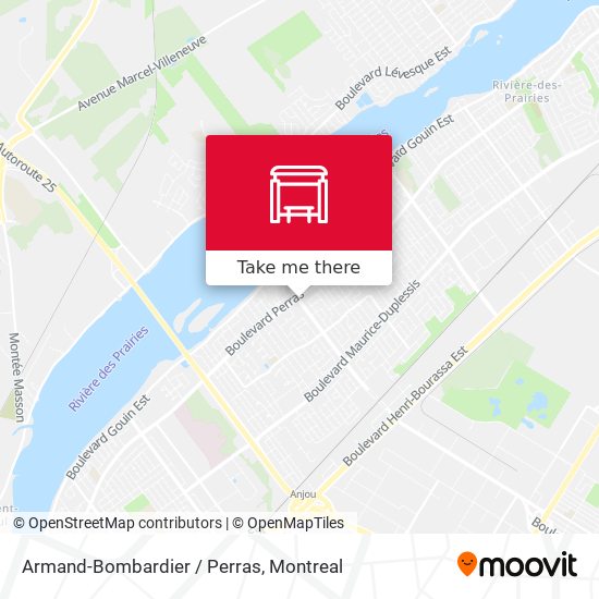 Armand-Bombardier / Perras map
