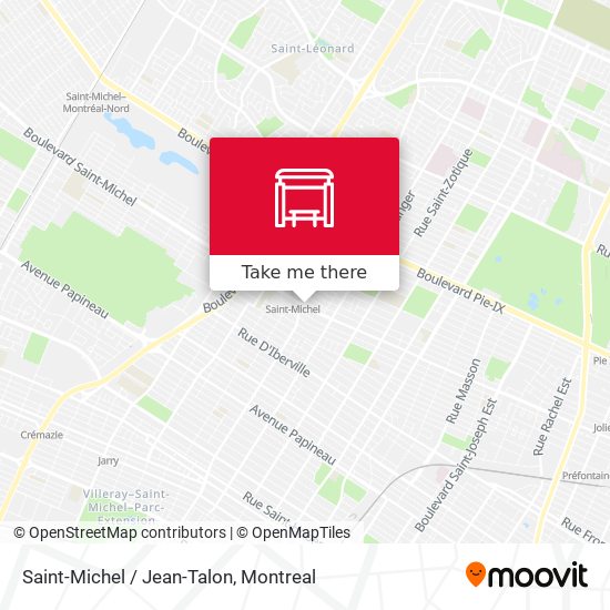 Saint-Michel / Jean-Talon map