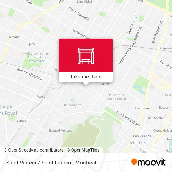 Saint-Viateur / Saint-Laurent map