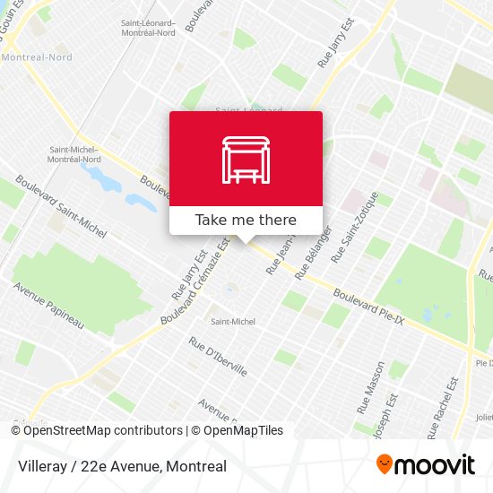 Villeray / 22e Avenue map