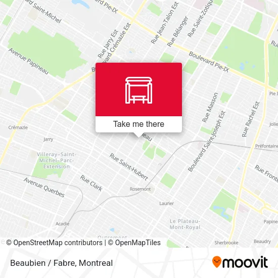 Beaubien / Fabre map