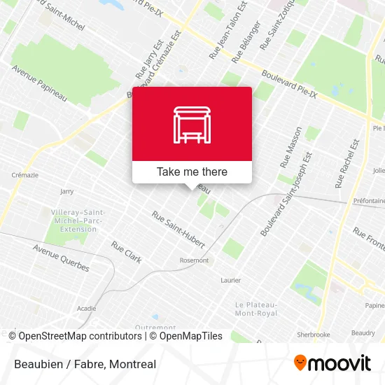 Beaubien / Fabre map