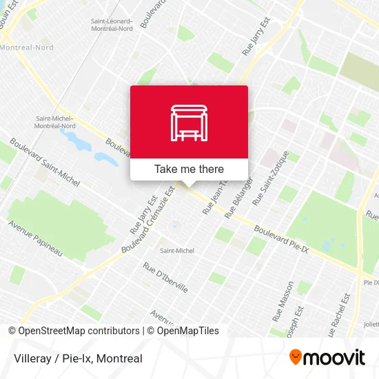 Villeray / Pie-Ix map