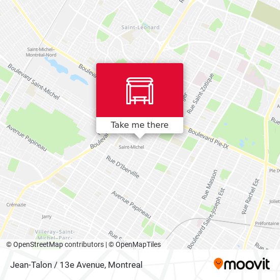 Jean-Talon / 13e Avenue map