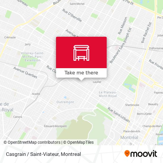 Casgrain / Saint-Viateur map