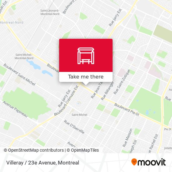 Villeray / 23e Avenue map