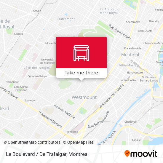 Le Boulevard / De Trafalgar map