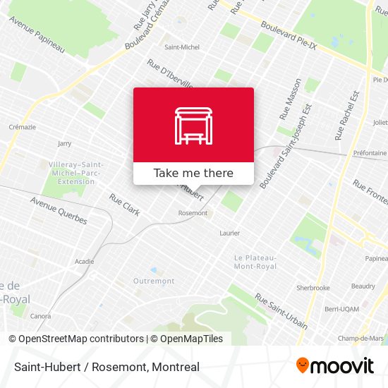 Saint-Hubert / Rosemont map