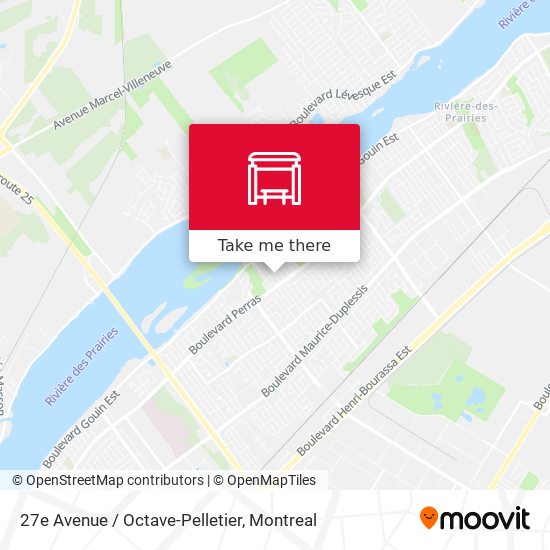 27e Avenue / Octave-Pelletier map
