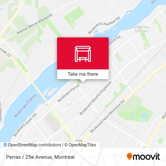Perras / 25e Avenue map