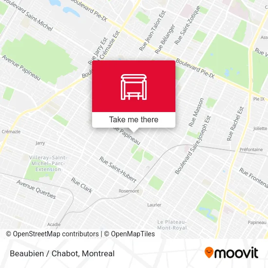 Beaubien / Chabot map